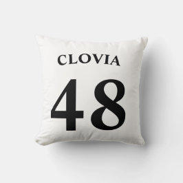 Personalized name and Jersey number  Kissen
