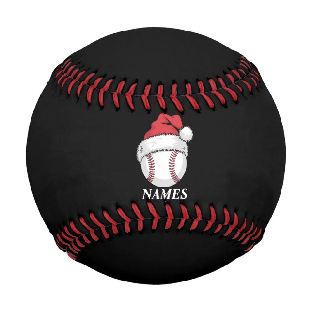 Personalized Name Christmas Baseball Santa Hat (Vorderseite)