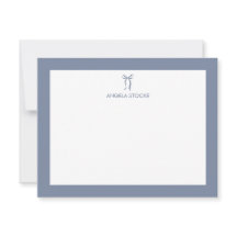 Personalized Name Dusty Blue Bow