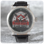 Personalized NAME Firefighter Helmet Fire Rescue Armbanduhr<br><div class="desc">Custom Firefighter Helmet ADD NAME Fire Department Rescue Design - Customize with your Name, Unit/Station/Badge Number and Location.</div>