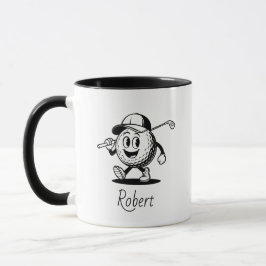 Personalized Name Funny Character  Tasse
