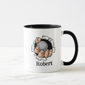 Personalized name Funny golf ball Tasse