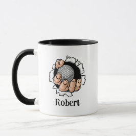 Personalized name Funny golf ball Tasse
