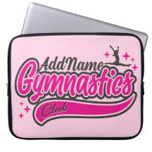 Personalized NAME Gymnast Split Leap Gymnastics