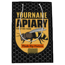 Personalized NAME Honey Bee Apiary Beehives Farm 