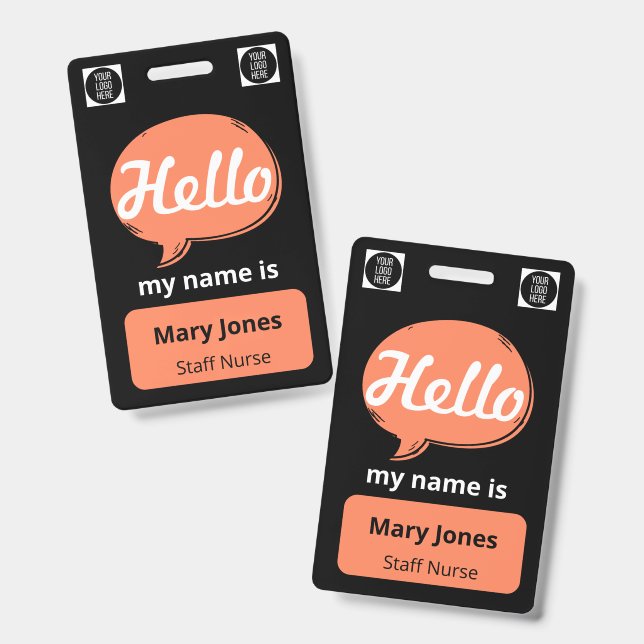 Personalized Name Lanyard | Custom Business Event  Ausweis (Vorder- & Rückseite)