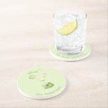 Personalized Name Margarita Cheers Getränkeuntersetzer<br><div class="desc">Bar Coaster.  Margarita.  Cheers.  Personalized Names.  Wedding Gift.  Housewarming gift.  New Pool gift.</div>