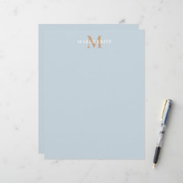 Personalized Name Monogram Briefbogen