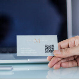 Personalized Name Monogram Visitenkarte