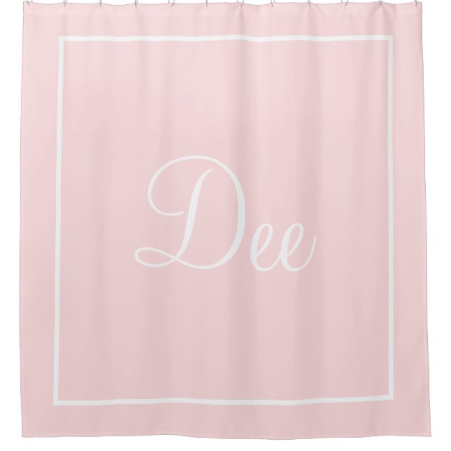 Personalized name or initial shower curtain duschvorhang (Vorderseite)