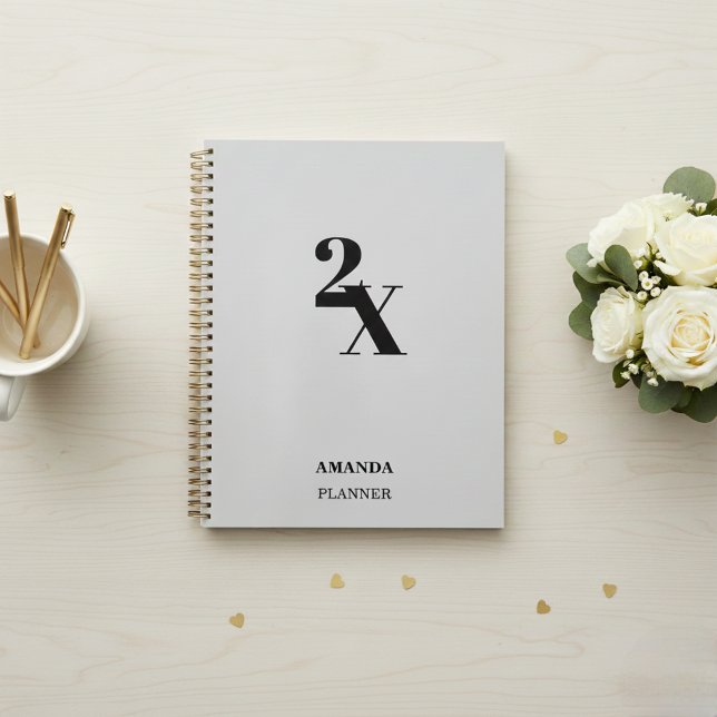 Personalized  Name Planner - Minimalist Modern  (Créateur téléchargé)