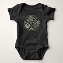 Personalized NAME Retro Military Motorcycle Biker