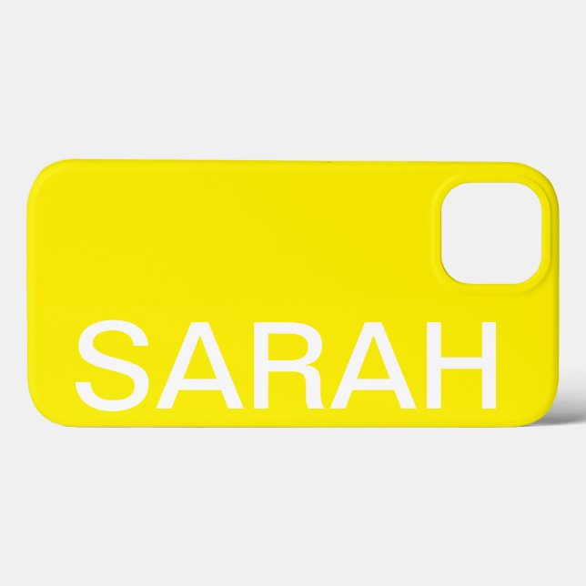 Personalized Name Simple Stylish Modern Minimal Case-Mate iPhone Hülle (Rückseite (Horizontal))