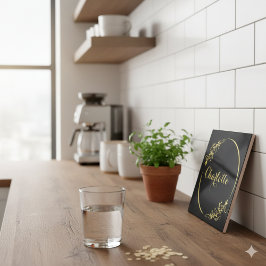 Personalized Name Stylish Frame Decorative Fliese