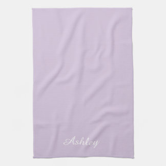 Personalized Name Stylish Modern Elegant lavender Geschirrtuch