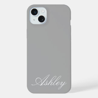 Personalized Name Stylish Modern Elegant Minimal  iPhone 15 Plus Hülle