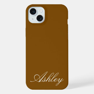 Personalized Name Stylish Modern Elegant Minimal  iPhone 15 Plus Hülle