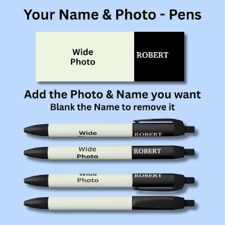 Personalized Name & Your Photo Pen Kugelschreiber