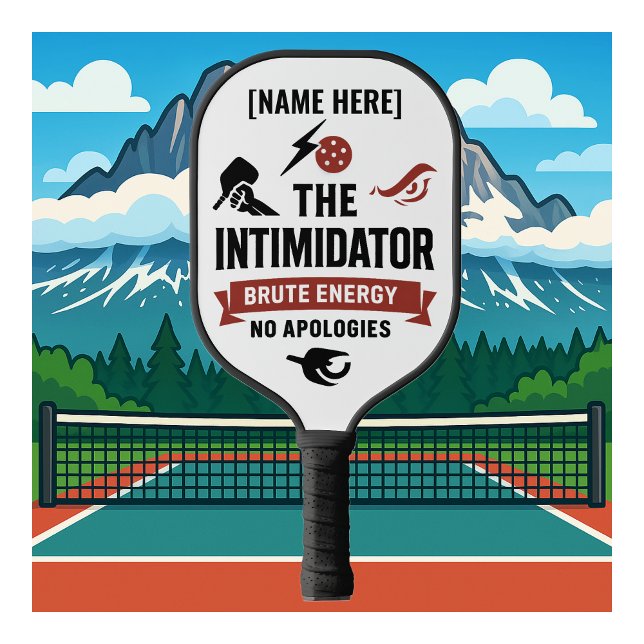 Personalized NamePickleball Paddle The Intimidator (PICKLEBALL PADDLE PERSONALIZED NAME )