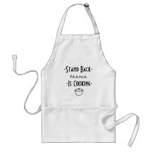 Personalized Nana is cooking Text Design Apron