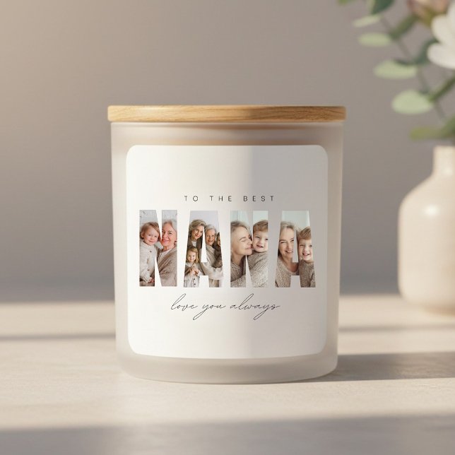 Personalized NANA Photo Custom Quadratischer Aufkleber (Von Creator hochgeladen)