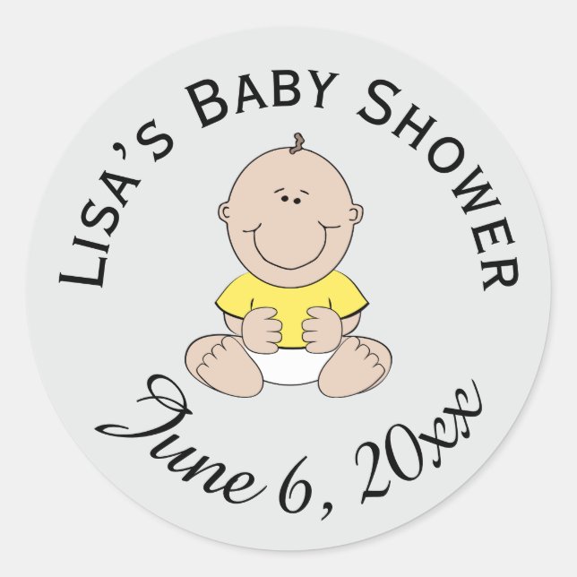 Personalized new baby stickers  (Vorderseite)