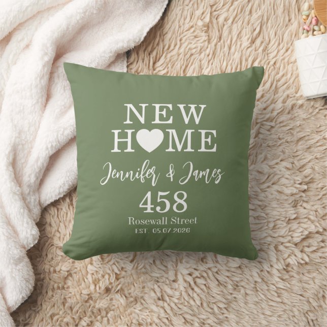 Personalized New Home Typography Couples Name Kissen (Decke)