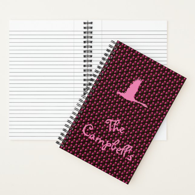 Personalized "Newberg" Pattern Spiral Notebook Notizbuch (Innen)