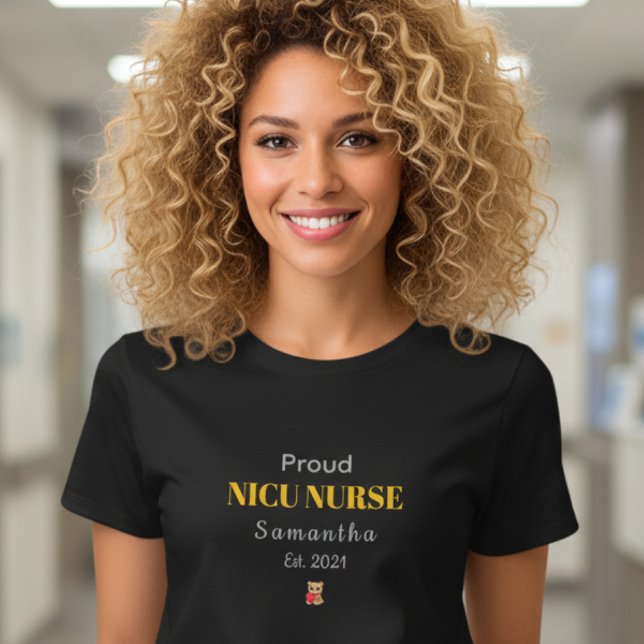 Personalized NICU Nurse T-Shirt (Créateur téléchargé)