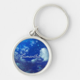 Personalized Night Sky Keychain | Starry Name  Schlüsselanhänger