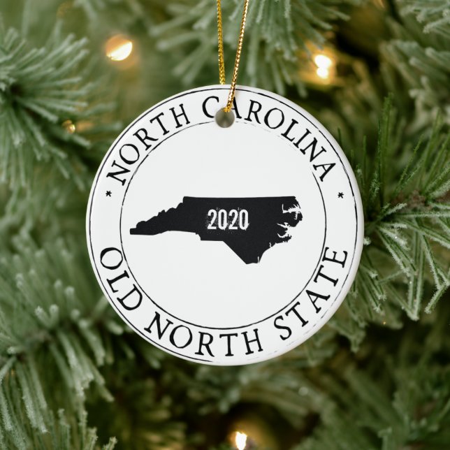 Personalized North Carolina Ornament (Baum)