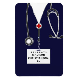 Personalized Nurse Graduation Gift Magnet