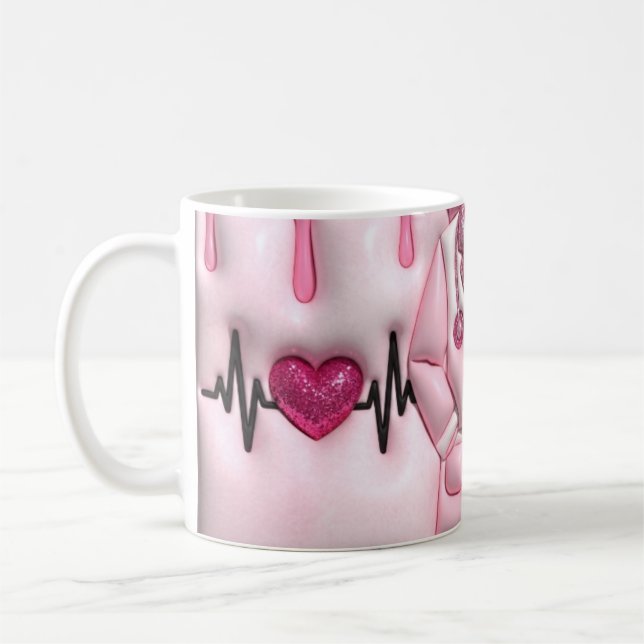 Personalized Nurse in Progress Classic 11oz Mug Kaffeetasse (Links)