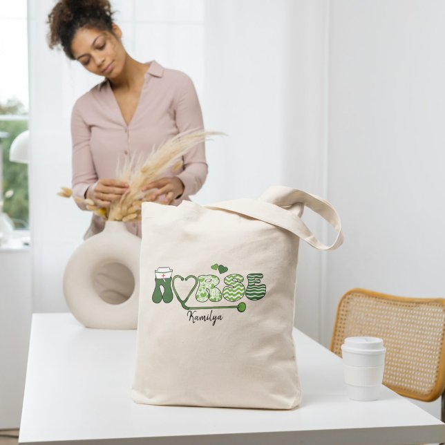 Personalized Nurse Name Tote Bag | Holiday Nurse G Tragetasche (Personalized Nurse Name Tote Bag | Holiday Nurse Gift )