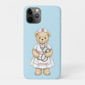 Personalized Nurse Teddy Bear Custom Name Nursing  Case-Mate iPhone Hülle