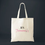 Personalized Nurse Tote Bag | Custom Nurse Name Tragetasche<br><div class="desc">Carry your essentials in style with this personalized nurse tote bag.
Add a custom name to create a unique and thoughtful gift perfect for nurses,  nursing students,  or everyday use.
A practical and meaningful accessory for work,  shopping,  or daily errands.</div>
