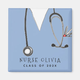 personalized nursing school graduation keepsake magnet