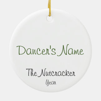 Personalized Nutcracker Clara Keepsake Ceramic Or Keramik Ornament