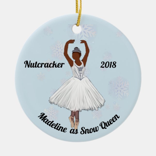 Personalized Nutcracker Ornament - Snow Queen (Vorne)