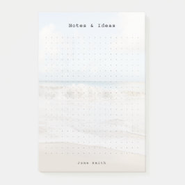 Personalized ocean aesthetic dot Grid Post-it Klebezettel