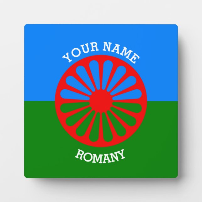 Personalized Official Romany gypsy travellers flag Fotoplatte (Vorderseite)