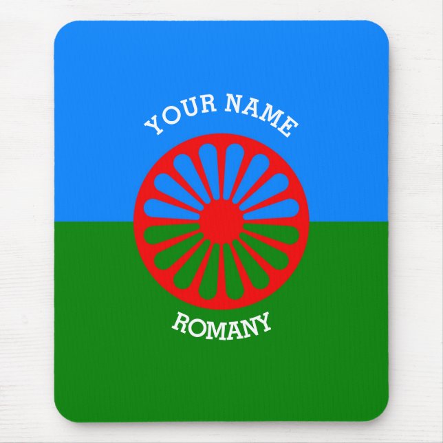 Personalized Official Romany gypsy travellers flag Mousepad (Vorne)