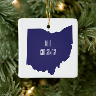 Personalized Ohio Christmas Ornament