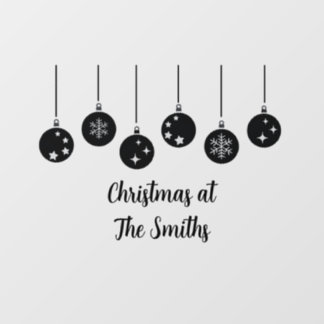 Personalized Ornament Christmas Window Cling Fensteraufkleber