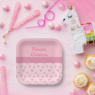 Personalized Our Little Princess Birthday Pappteller