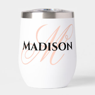 Personalized outdoor wine glass