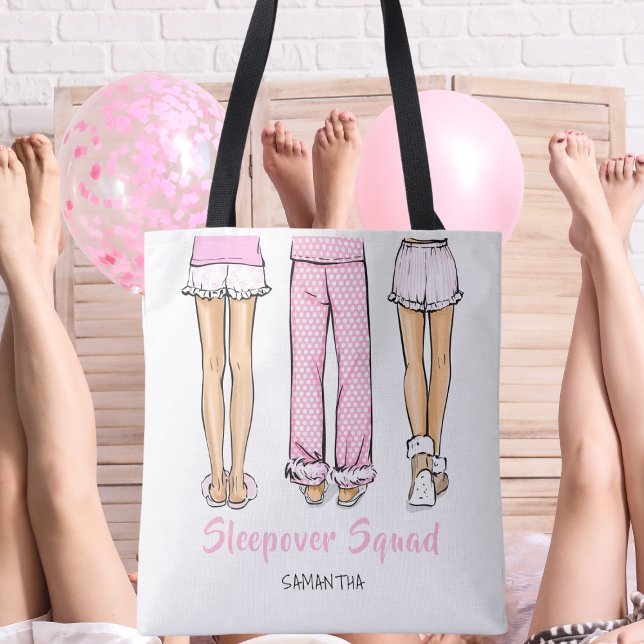 Personalized Pajama Party Trendy Sleepover Favor Tasche (Von Creator hochgeladen)