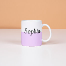 Personalized Pastel Name Mug Custom Coffe Cup gift Espressotasse