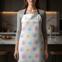 Personalized Pastel Watercolor Bloom