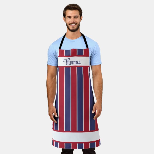 Personalized Patriotic Apron Schürze (Getragen)